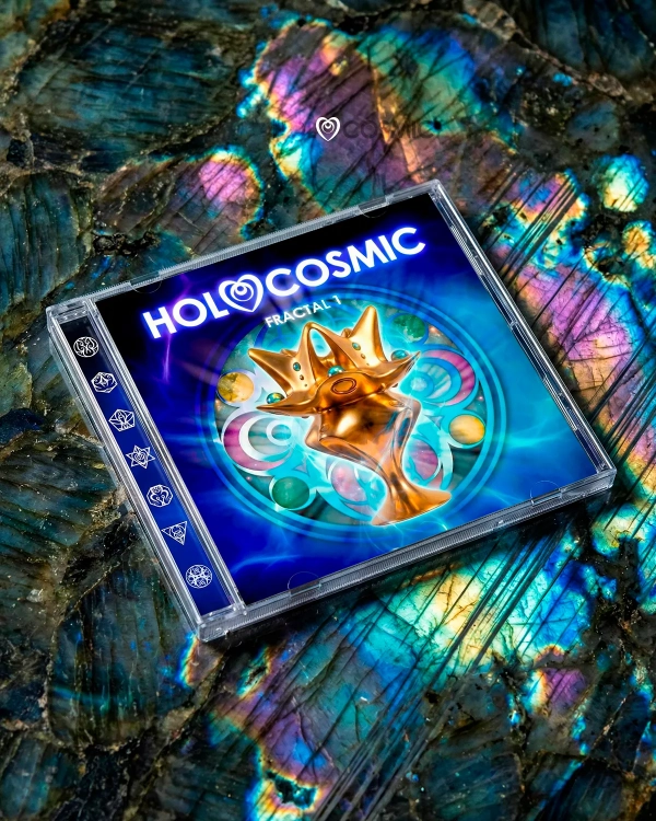 Portada CD del album de HoloCosmic Fractal 1. Música cósmica cinemática New Age.