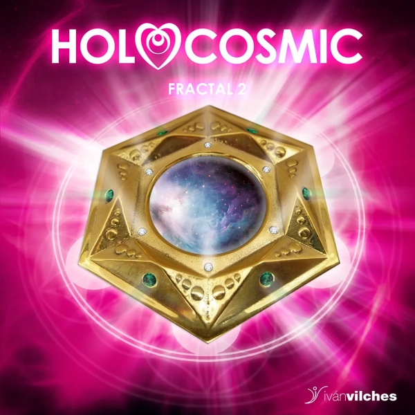 Portada del segundo album de HoloCosmic Fractal 2. Música cósmica para viajes interiores.