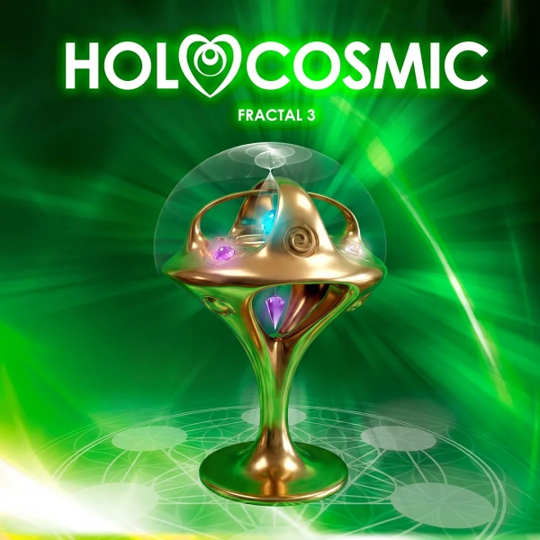 Portada del disco Fractal 3 de HoloCosmic. Música cósmica de alta frecuencia.