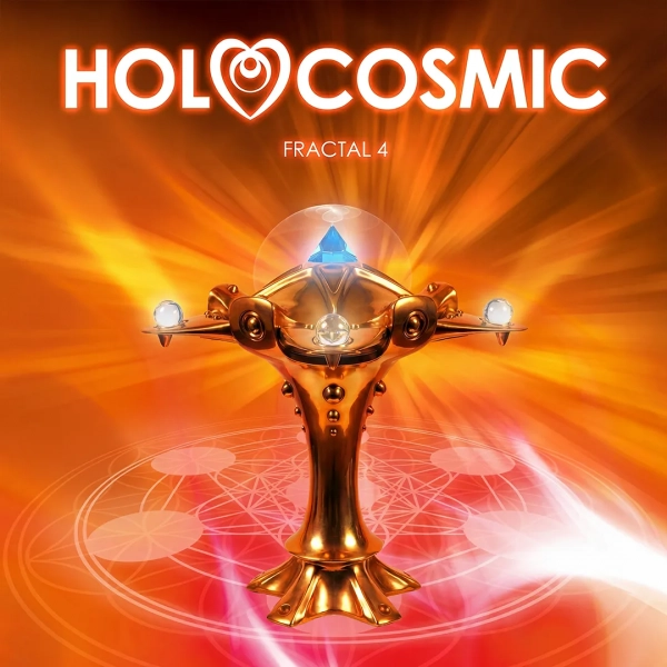 Portada del disco de HoloCosmic de música cósmica cinemática Fractal 4.