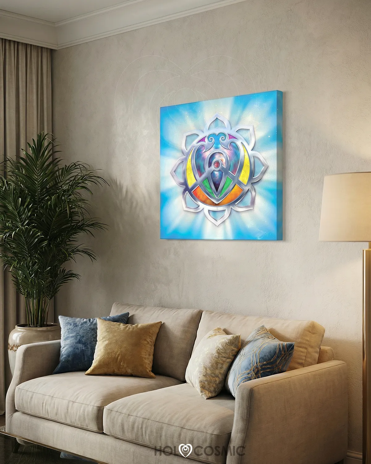 Niraem Lienzos Esencias Cósmicas Arte Psicodelico Geometria Sagrada Niraem HOLOCOSMIC