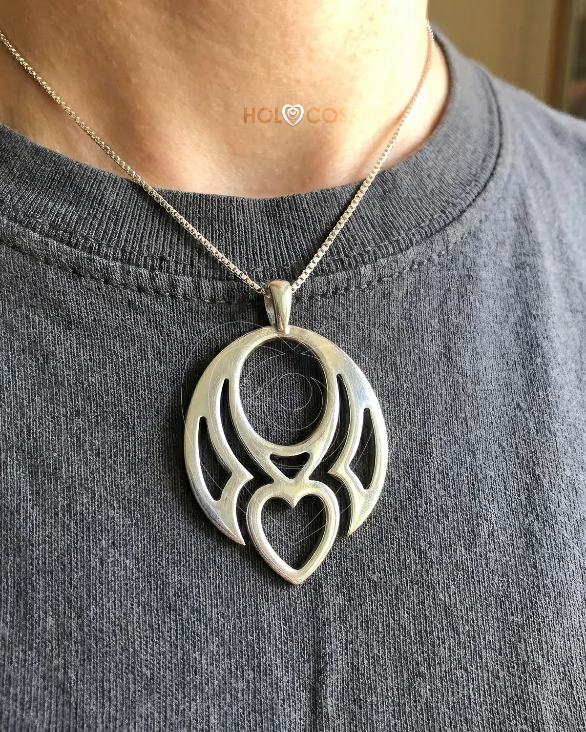 Kiriem Joyería Colgante Plata Corazon Fantasia Kiriem HOLOCOSMIC
