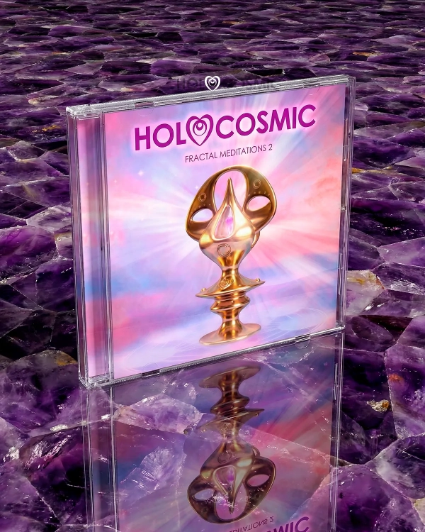 CD de Música cósmica para la expansión de la conciencia y meditación profunda Fractal Meditations 2, de HoloCosmic.