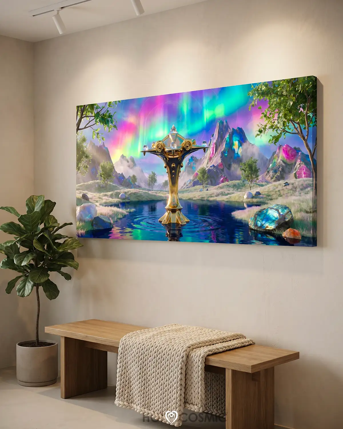 Elvet Lienzos Mundos Visionarios Arte Galactico Paisaje Cosmico Elvet HOLOCOSMIC