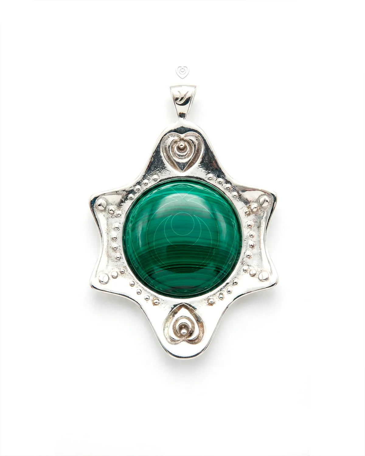 Aliet Joyería Colgante Cosmico Malaquita Aliet HOLOCOSMIC