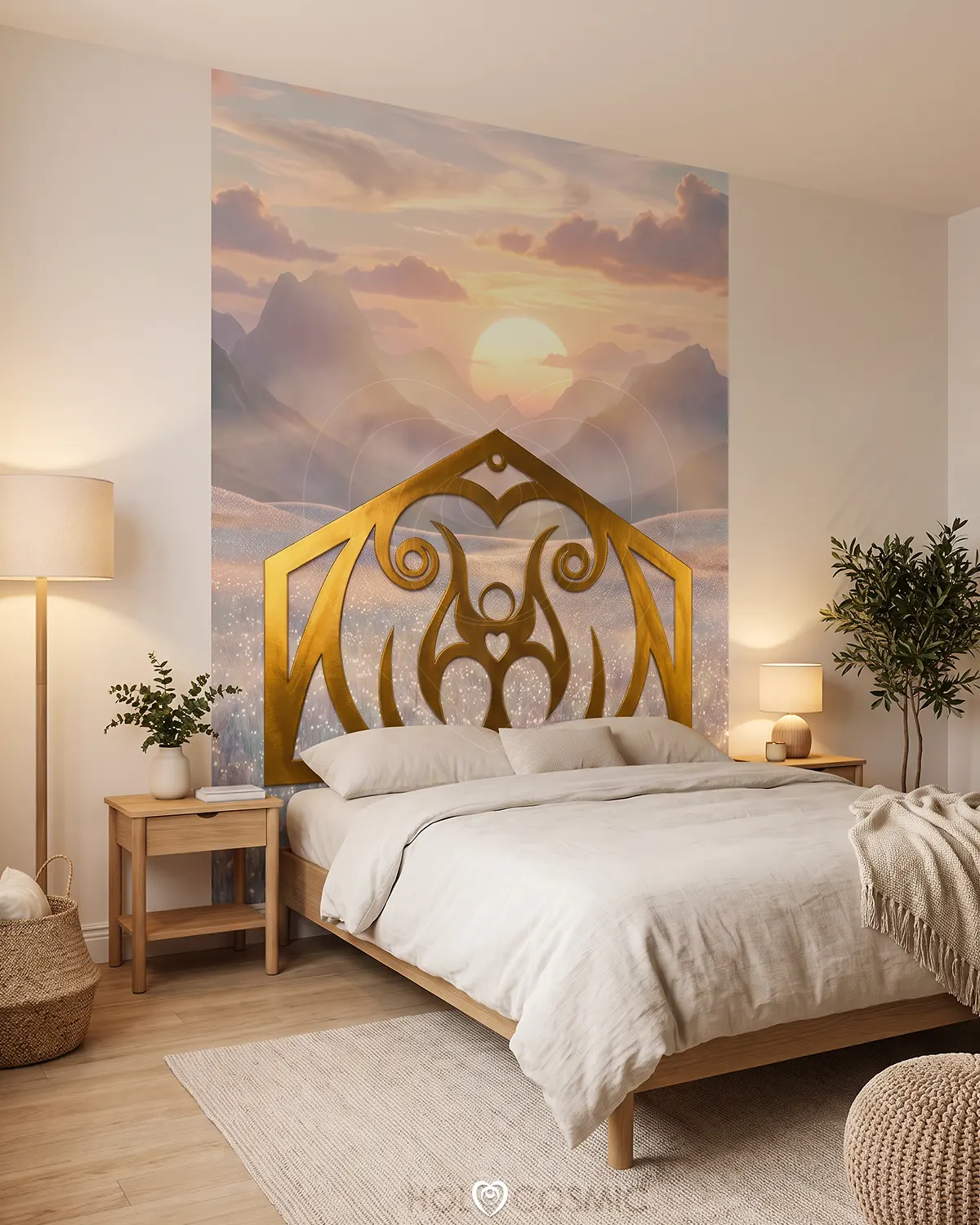 Shaeim Mural Headboards Fantasy Art Mural Headboard Shaeim HOLOCOSMIC