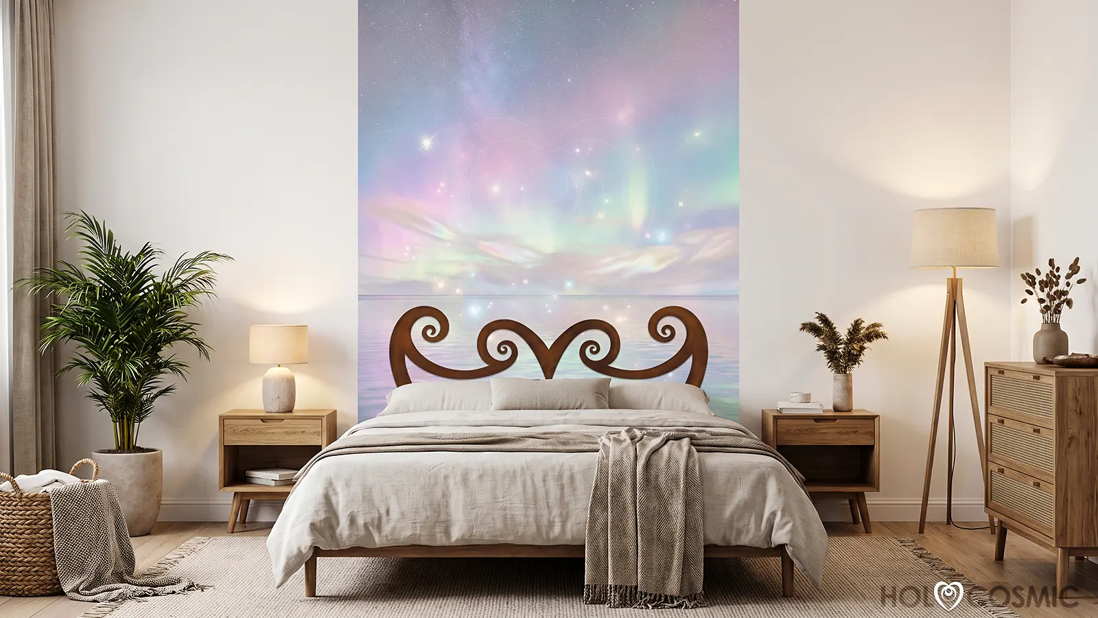 Lirah Mural Headboards Mural Bed Headboard Visionary Art Lirah HOLOCOSMIC